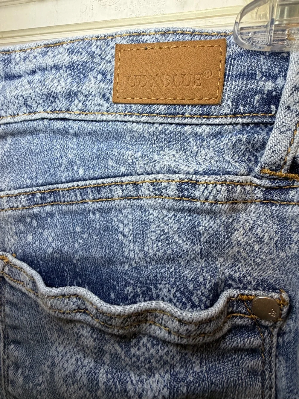Judy Blue Snake-Print Denim Cutoff Shorts